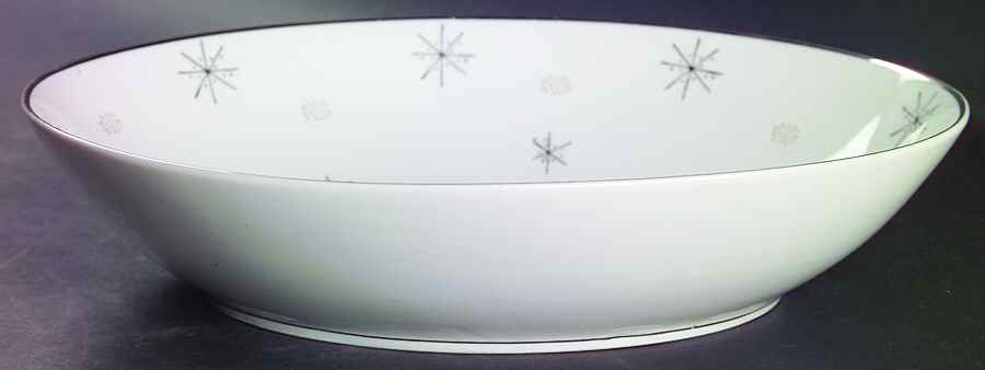 Snowflake 10" Oval Vegetable Bowl by Japan-1