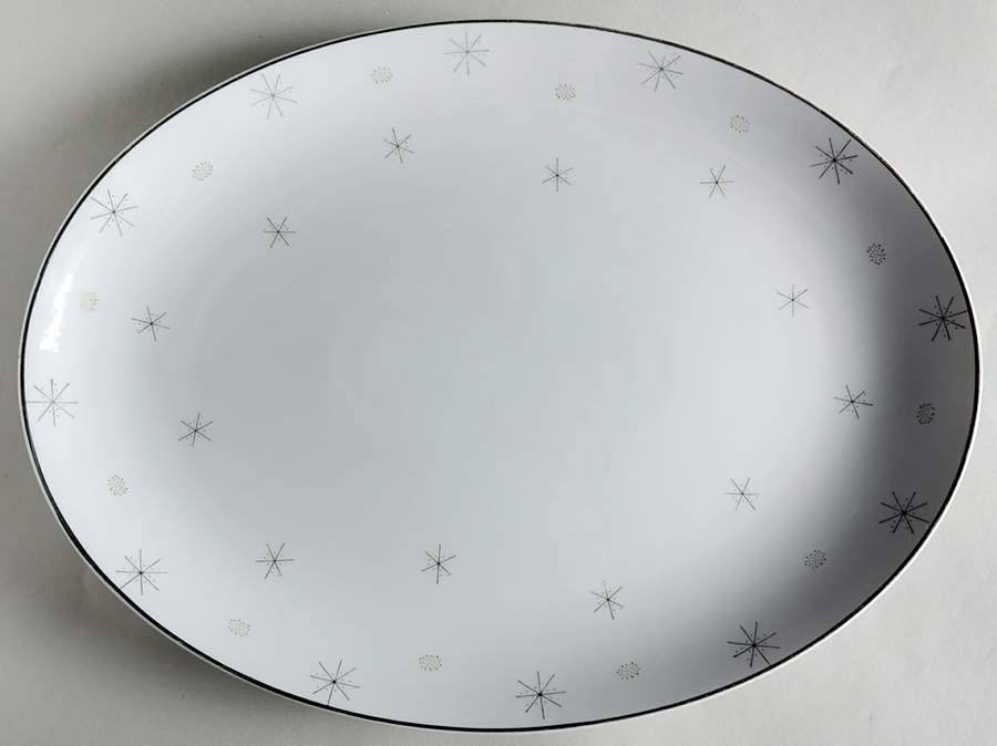 Snowflake 16" Oval Serving Platter by Japan-1