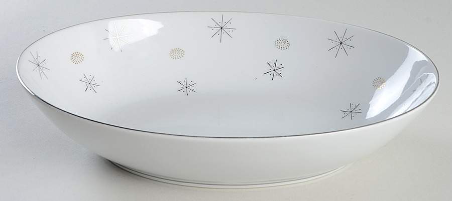 Snowflake 10" Oval Vegetable Bowl by Japan-1