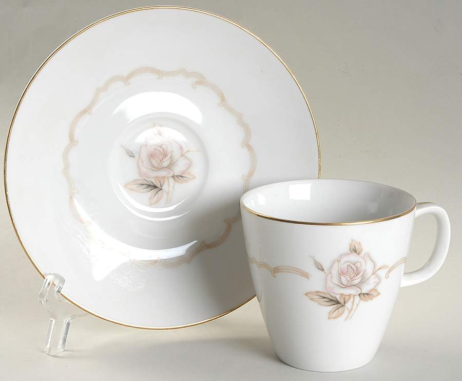 Sophisticate Flat Cup & Saucer Set by Japan-1