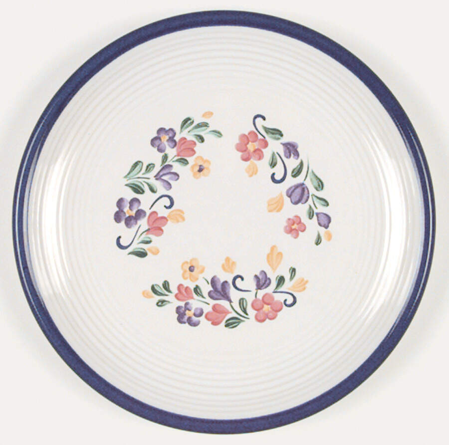 Spectrum Floral Salad Plate by Japan-1