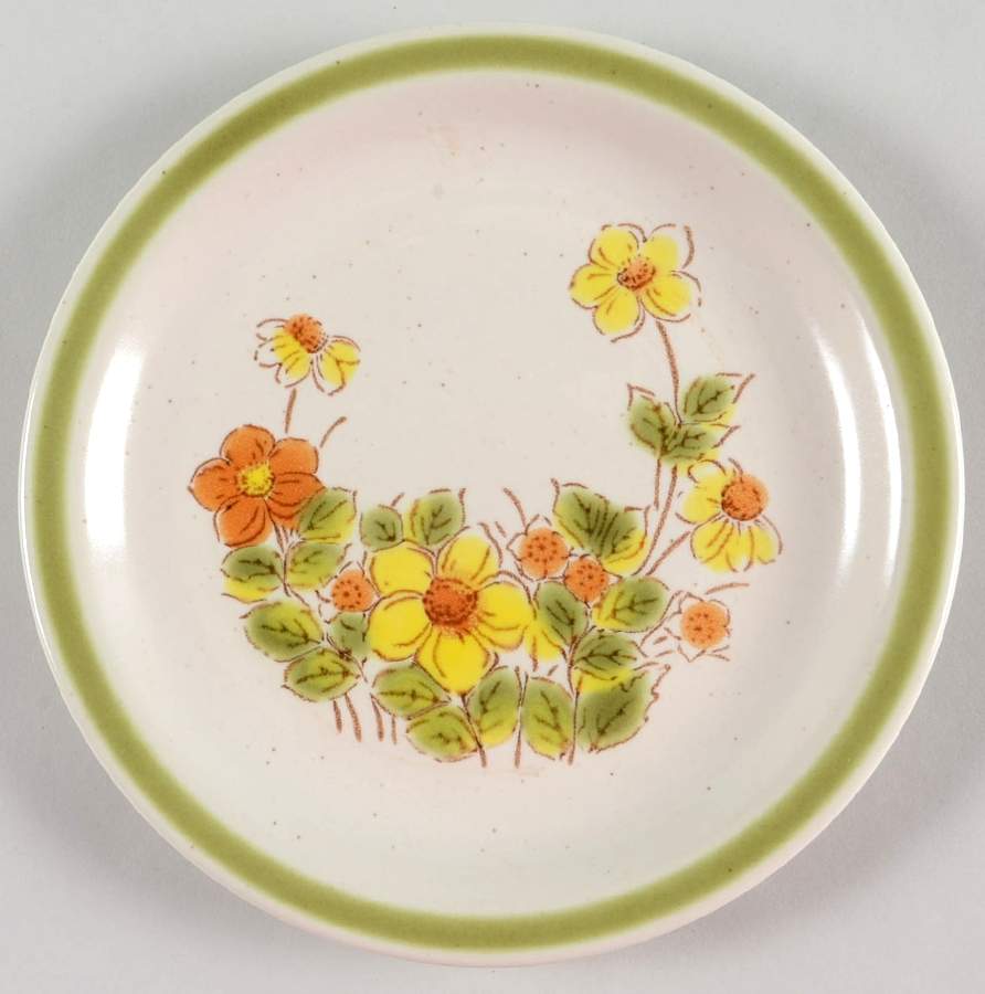 Spring Garland Bread & Butter Plate by Japan-1