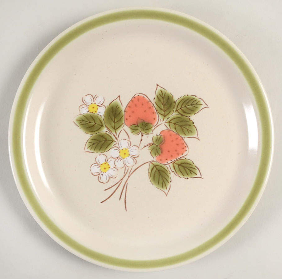Strawberry Patch (Spring Collec) Salad Plate by Japan-1