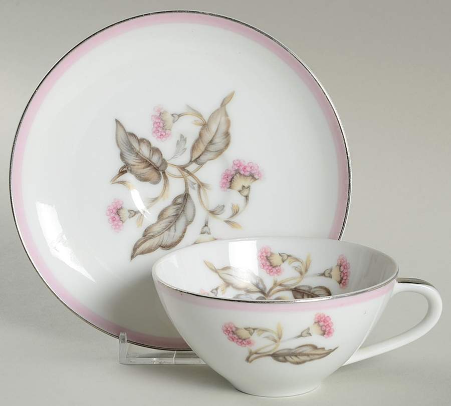 Symphony Flat Cup & Saucer Set by Japan-1