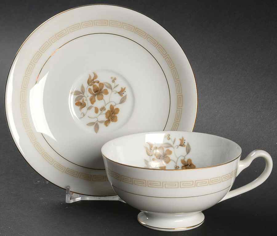 Tina Footed Cup & Saucer Set by Japan-1