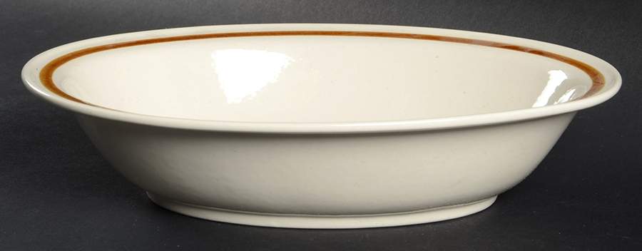 Vanilla Spice 10" Oval Vegetable Bowl by Japan-1
