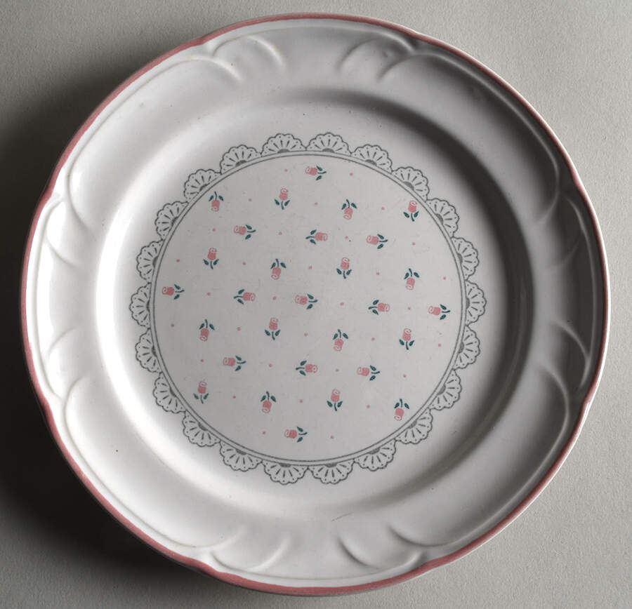 Victoriana Salad Plate by Japan-1