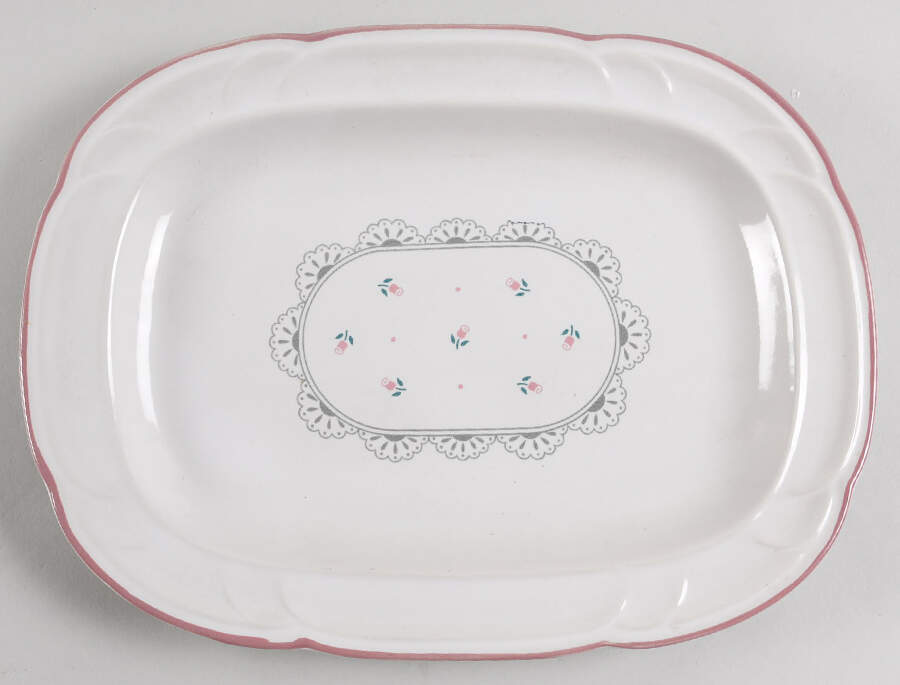 Victoriana 12" Oval Serving Platter by Japan-1