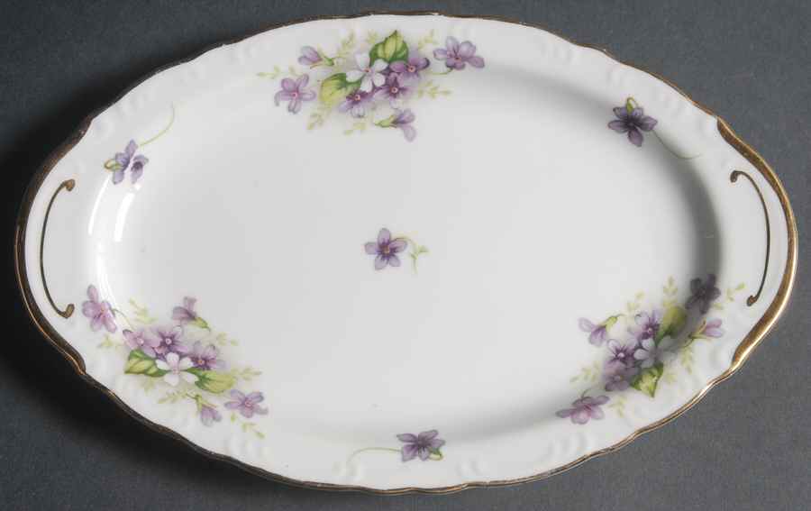 Violets Relish/Gravy Underplate by Japan-1