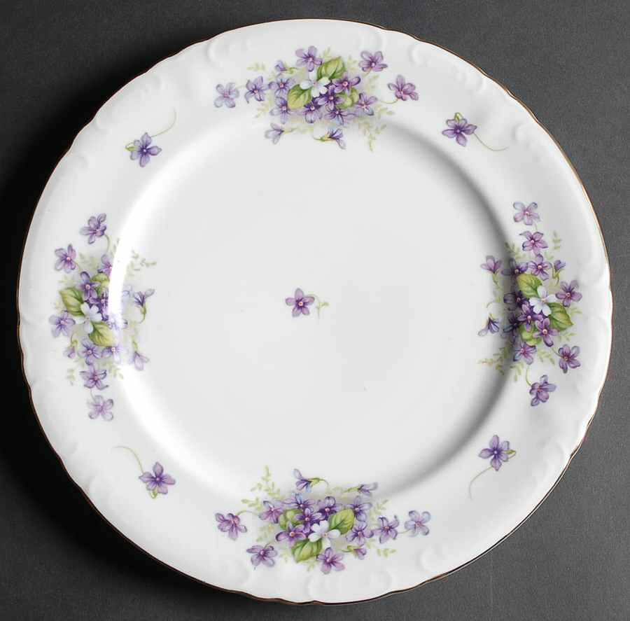 Violets 12" Chop Plate (Round Platter) by Japan-1