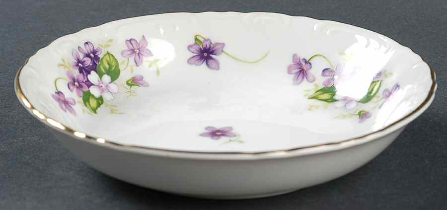 Violets Fruit/Dessert (Sauce) Bowl by Japan-1