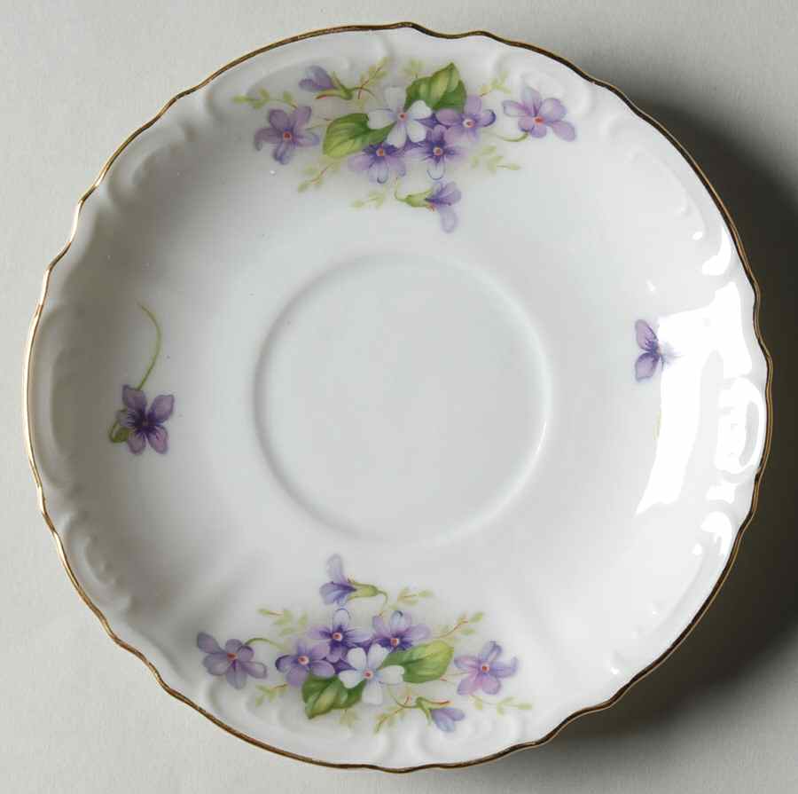 Violets Saucer by Japan-1