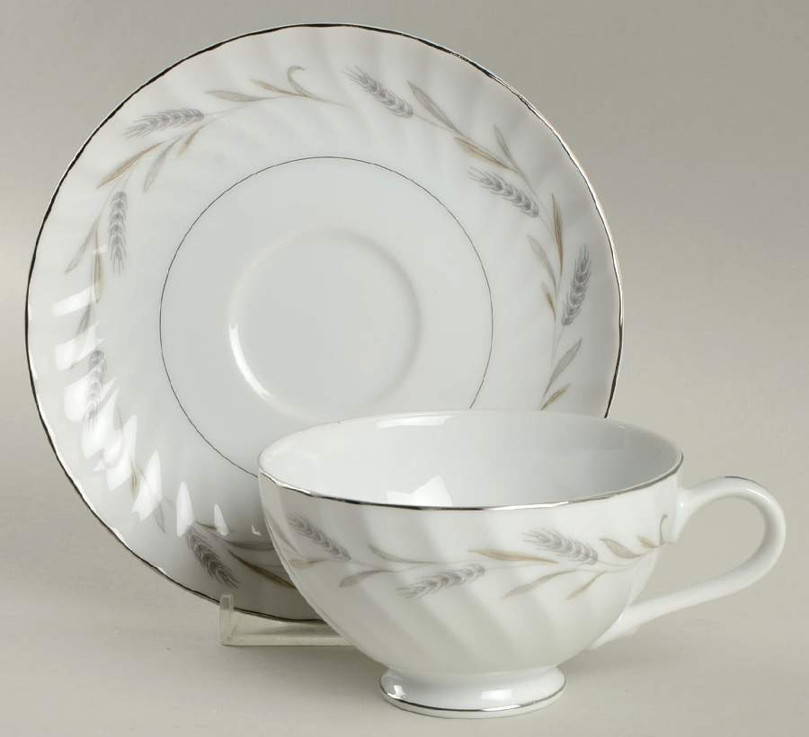 Wheaton Footed Cup & Saucer Set by M Japan-1