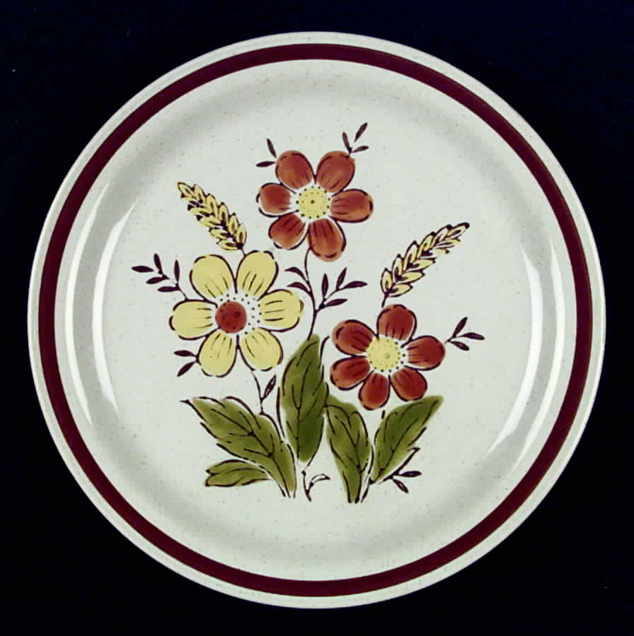 Wheat Flower Dinner Plate by Japan-1