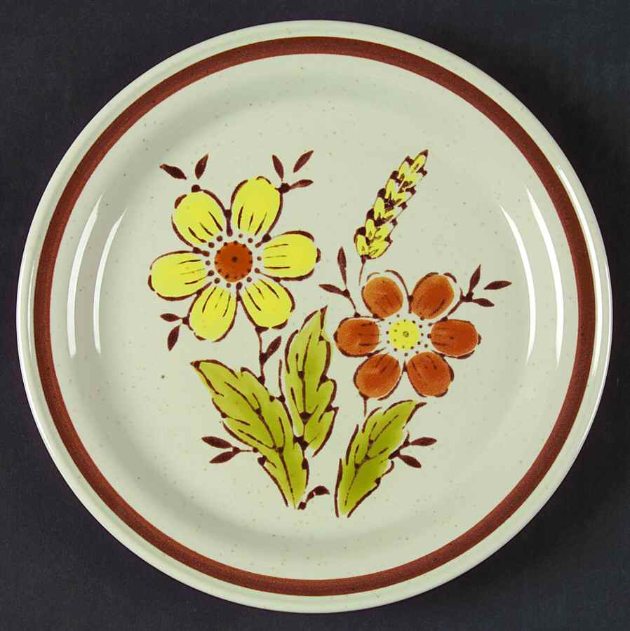Wheat Flower Salad Plate by Japan-1