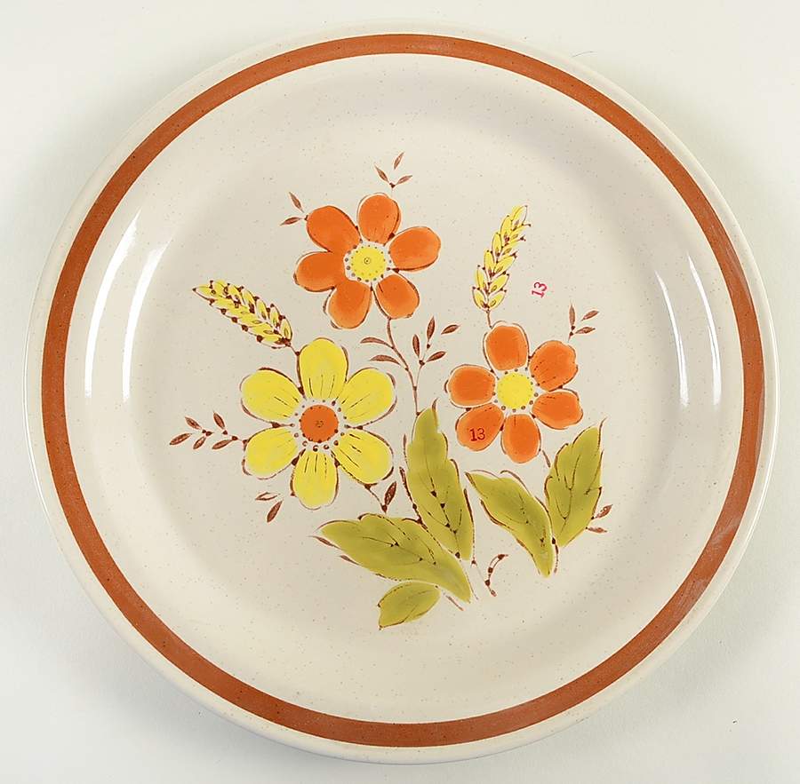 Wheat Flower 12" Chop Plate (Round Platter) by Japan-1