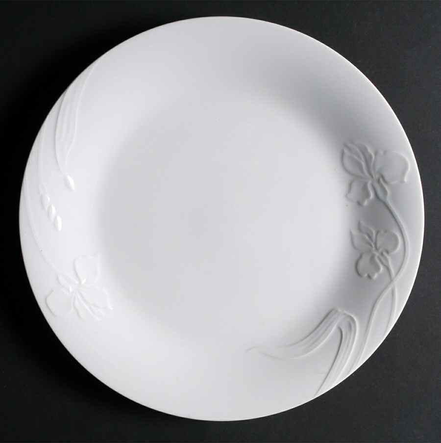 White Iris 12" Chop Plate (Round Platter) by Japan-1