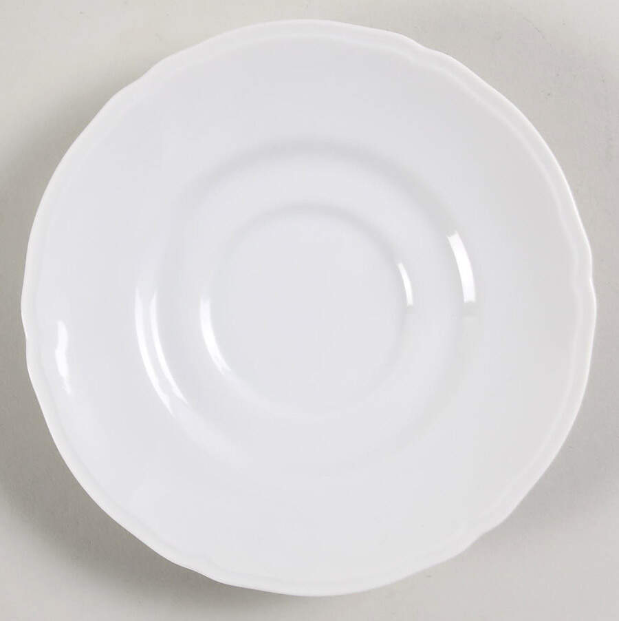 White On White Saucer by Japan-1