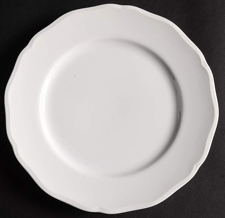 White On White Salad Plate by Japan-1
