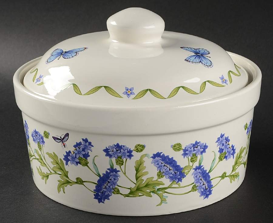 Windemere Garden 2 Qt Round Covered Casserole by Japan-1