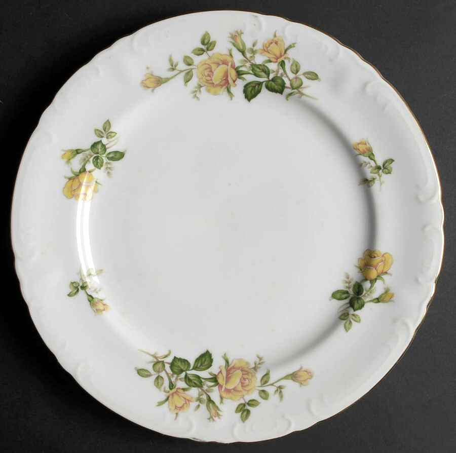 Yellow Rose 12" Chop Plate (Round Platter) by Japan-1