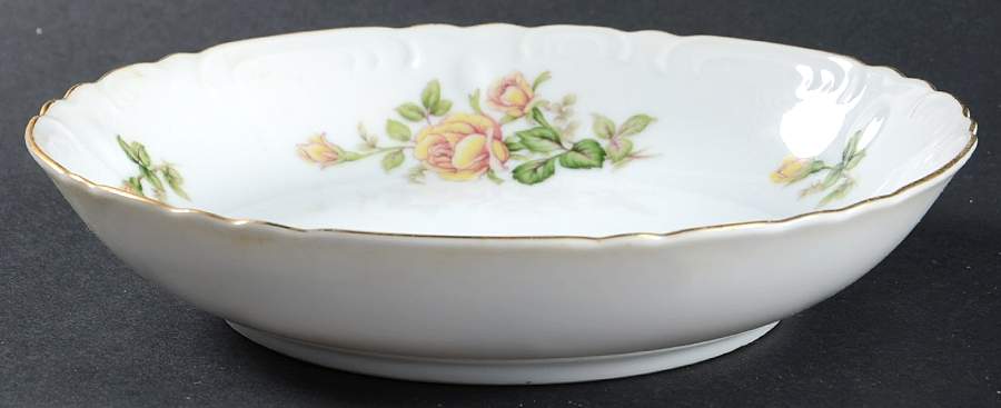 Yellow Rose Coupe Soup Bowl by Japan-1