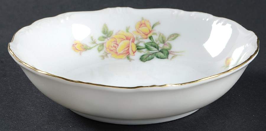 Yellow Rose Fruit/Dessert (Sauce) Bowl by Japan-1