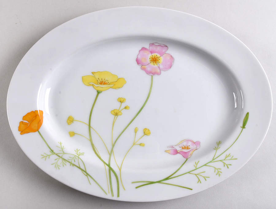 Genevieve 12" Oval Serving Platter by Jardin-1