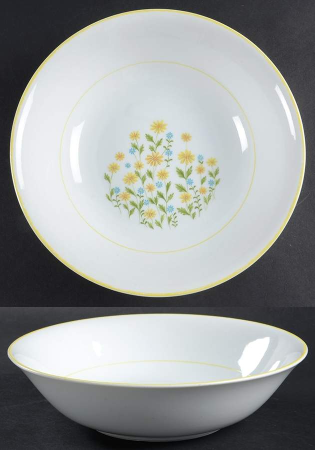 Margurite 9" Round Vegetable Bowl by Jardin-1