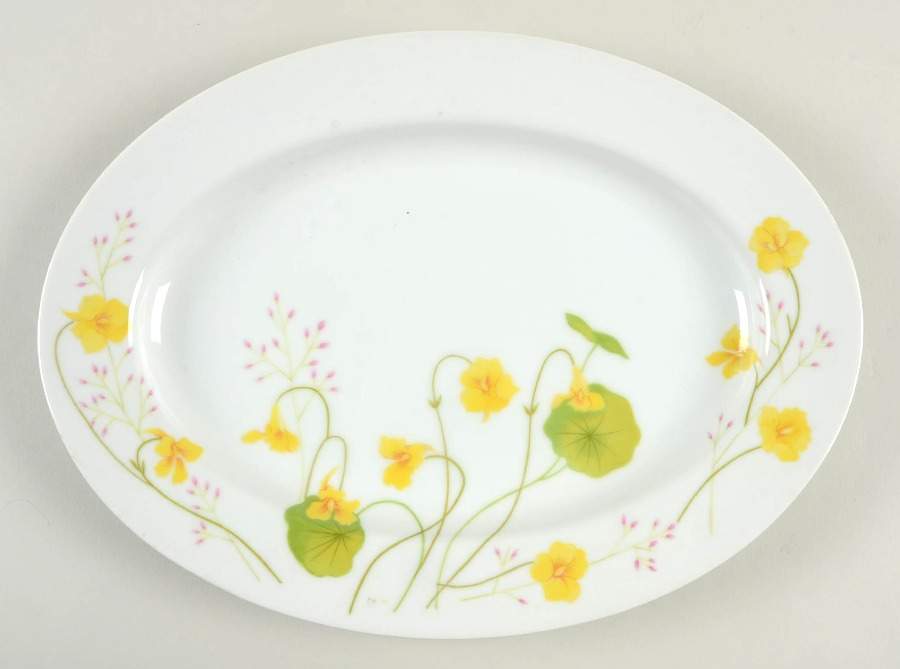 Nicole 12" Oval Serving Platter by Jardin-1