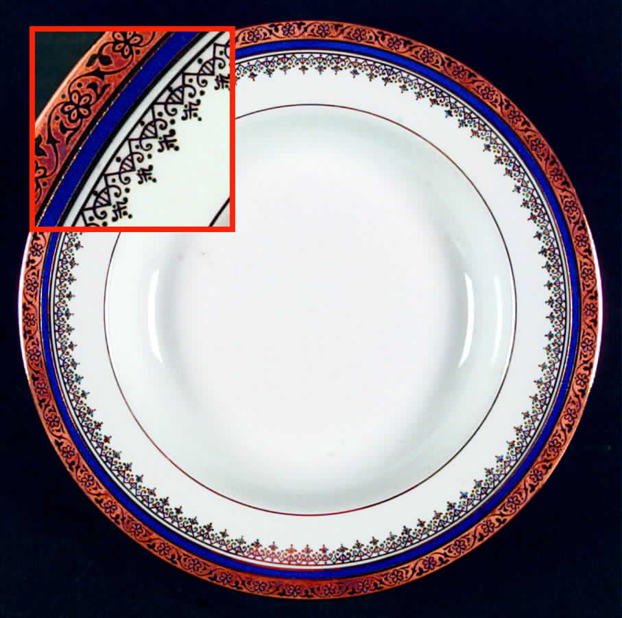 Luchon (Blue) Rim Soup Bowl by Jammet Seignolles-1