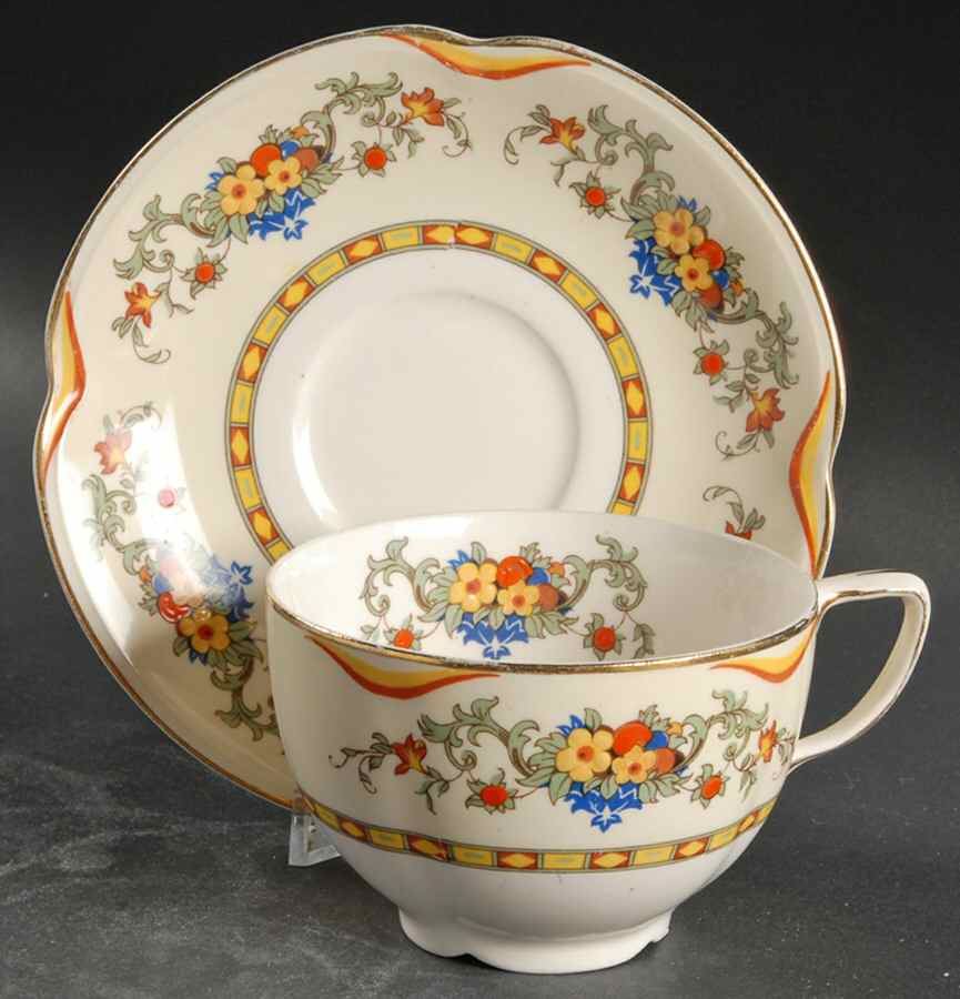 Acton Flat Cup & Saucer Set by Johnson Brothers-1