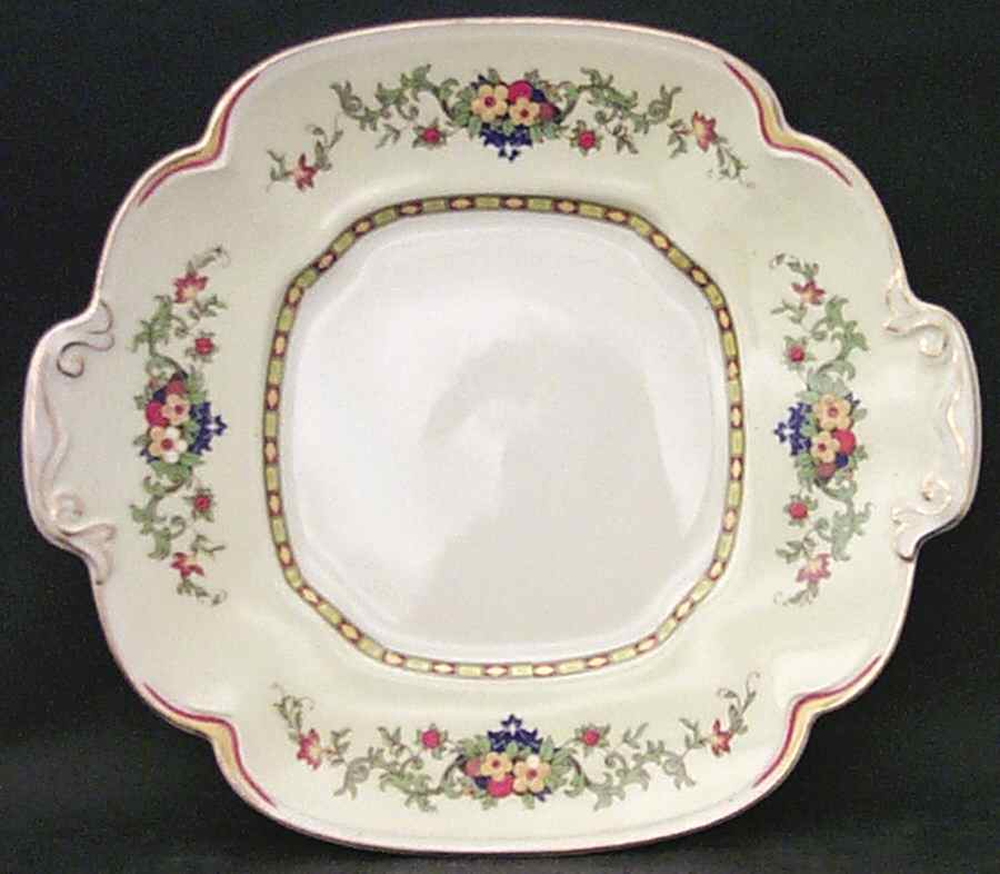 Acton Square Handled Cake Plate by Johnson Brothers-1