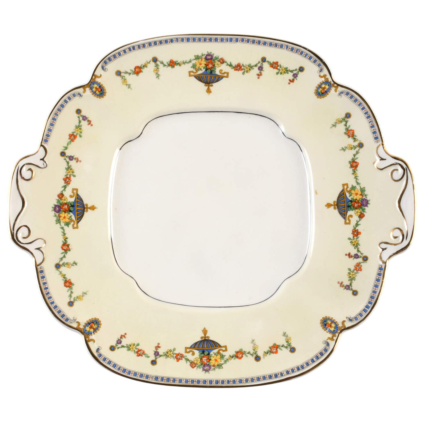 Adam, The (Scalloped) Handled Cake Plate by Johnson Brothers-1