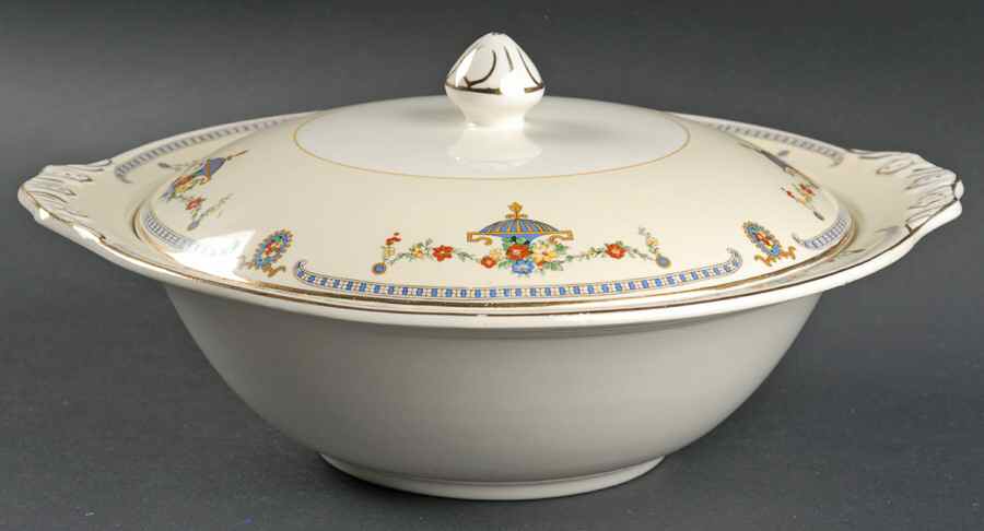 Adam (Smooth) Round Covered Vegetable by Johnson Brothers-1