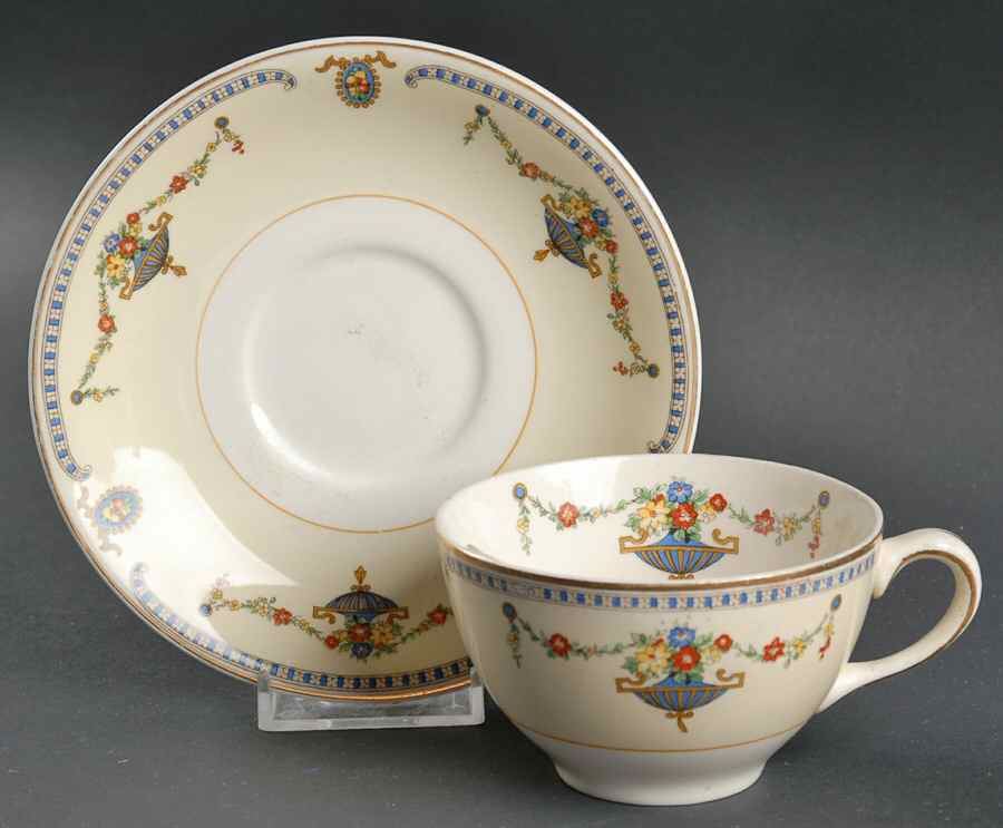 Adam (Smooth) Flat Cup & Saucer Set by Johnson Brothers-1