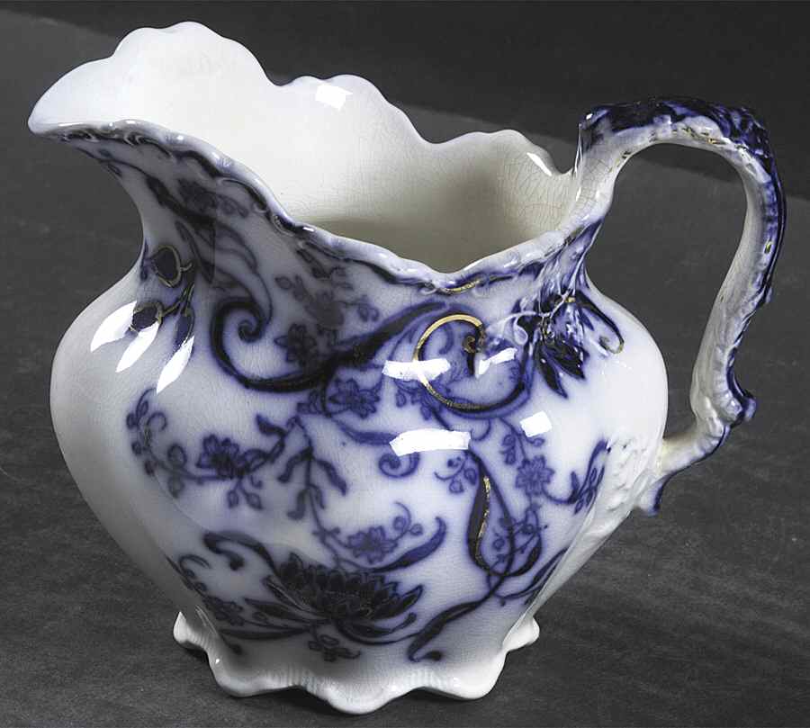 Andorra Flow Blue (Gold Accents) Creamer by Johnson Brothers-1