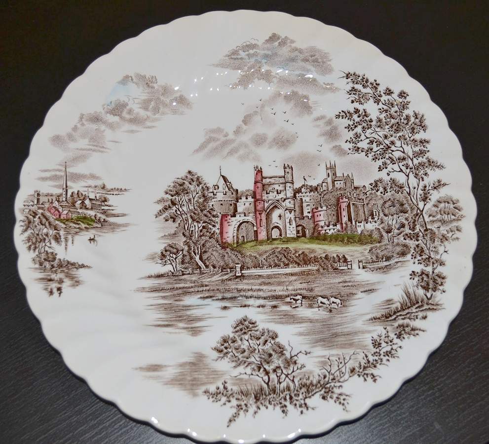 Ancient Towers Brown Multicolor Dinner Plate by Johnson Brothers-1