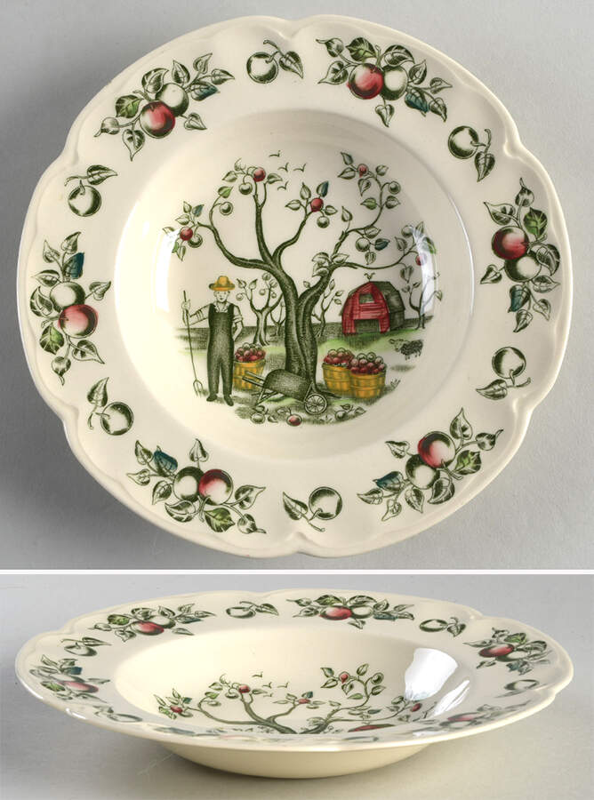Apple Harvest Rim Soup Bowl by Johnson Brothers-1