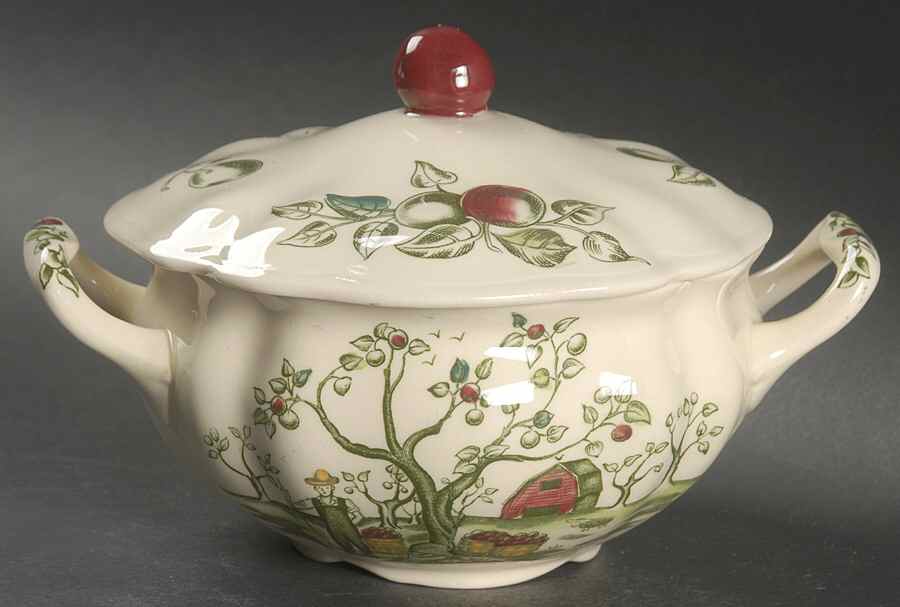 Apple Harvest Sugar Bowl & Lid by Johnson Brothers-1
