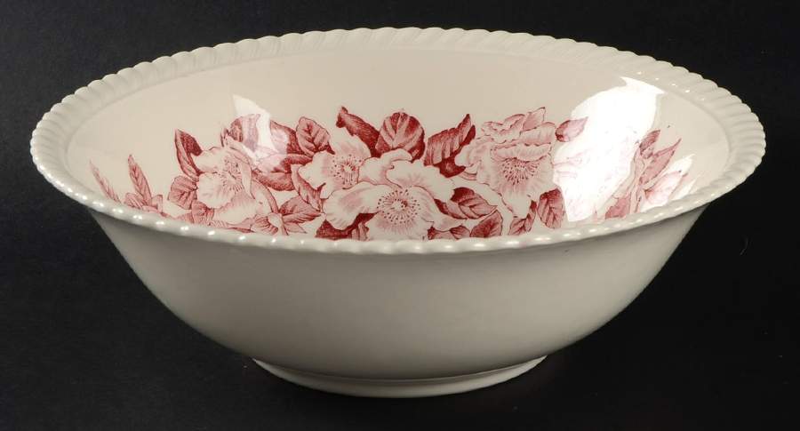 Appleblossom Pink 8" Round Vegetable Bowl by Johnson Brothers-1