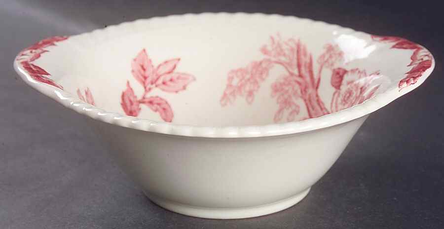 Appleblossom Pink Lugged Cereal Bowl by Johnson Brothers-1
