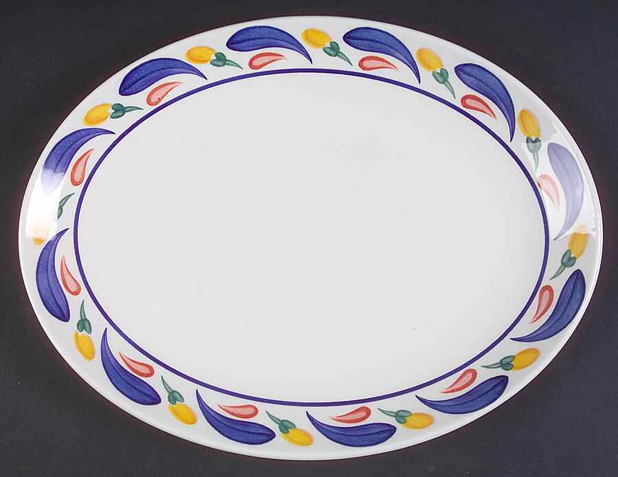Aquabatic 11" Oval Serving Platter by Johnson Brothers-1
