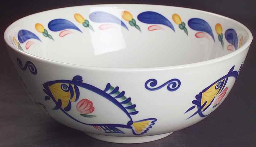 Aquabatic 10" Large Salad Serving Bowl by Johnson Brothers-1