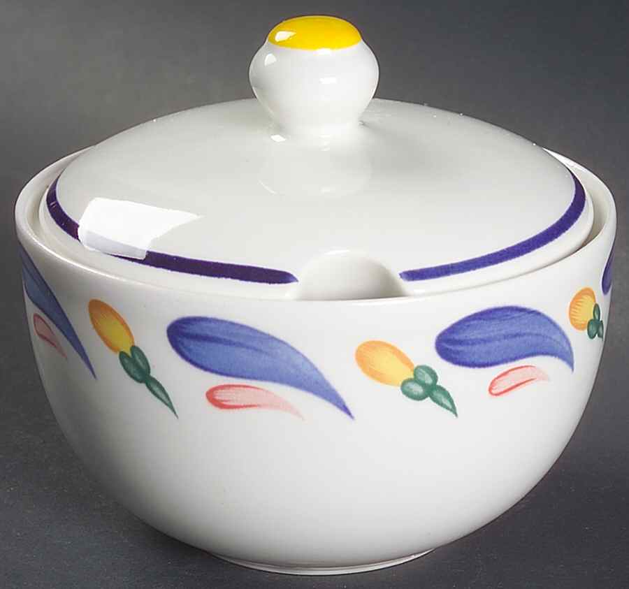 Aquabatic Sugar Bowl & Lid by Johnson Brothers-1
