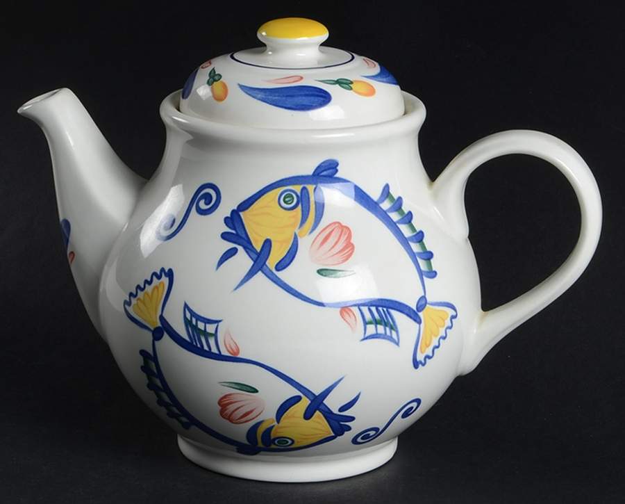 Aquabatic Teapot & Lid by Johnson Brothers-1