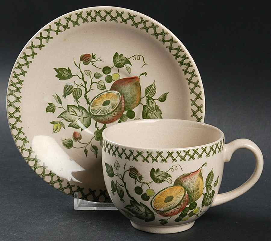 Arbor Flat Cup & Saucer Set by Johnson Brothers-1