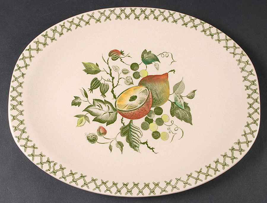 Arbor 12" Oval Serving Platter by Johnson Brothers-1