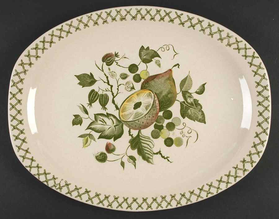Arbor 14" Oval Serving Platter by Johnson Brothers-1