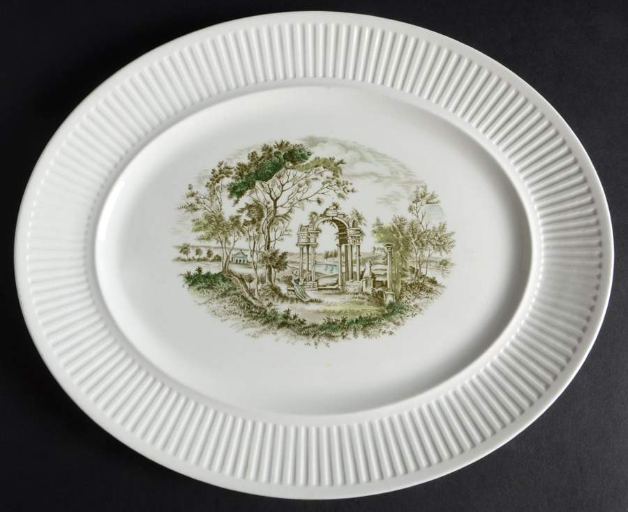 Arcadia (Landscape) 11" Oval Serving Platter by Johnson Brothers-1